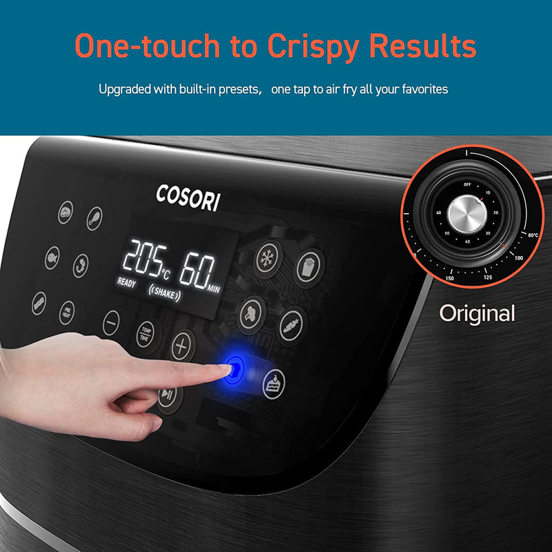 COSORI Air Fryer with 100 Recipes Cookbook, XXL 5.5L Oil Free [Energy Class A+++]