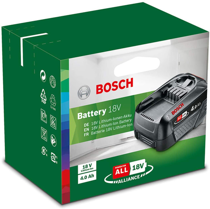 Bosch Home and Garden Battery Pack PBA 18V (battery 4.0 Ah W-C, 18 Volt System, in carton packaging)