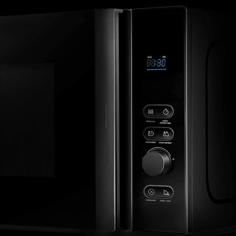 Toshiba 800w 20L Microwave Oven with 12 Cooking Presets, Upgraded Easy-Clean Enamel Cavity, Weight/Time Defrost, and Turntable - Black - MV-AM20T(BK)