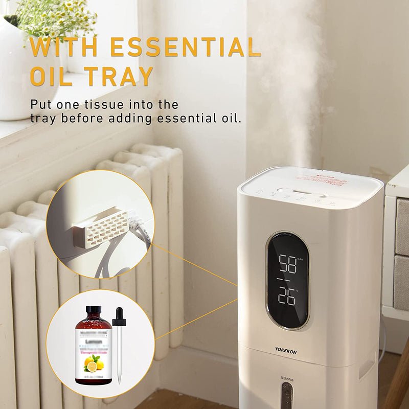 This tower humidifier takes up to 1 minute of your time for effortless refilling.