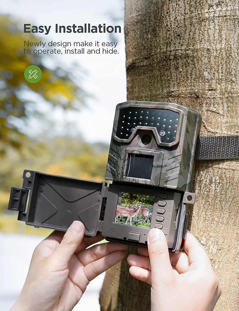 CEYOMUR Wildlife Camera, 20MP 1080P Trail Camera with 36pcs IR LEDs Night Vision Motion Activated and IP66 Waterproof for Nature Wildlife Scouting