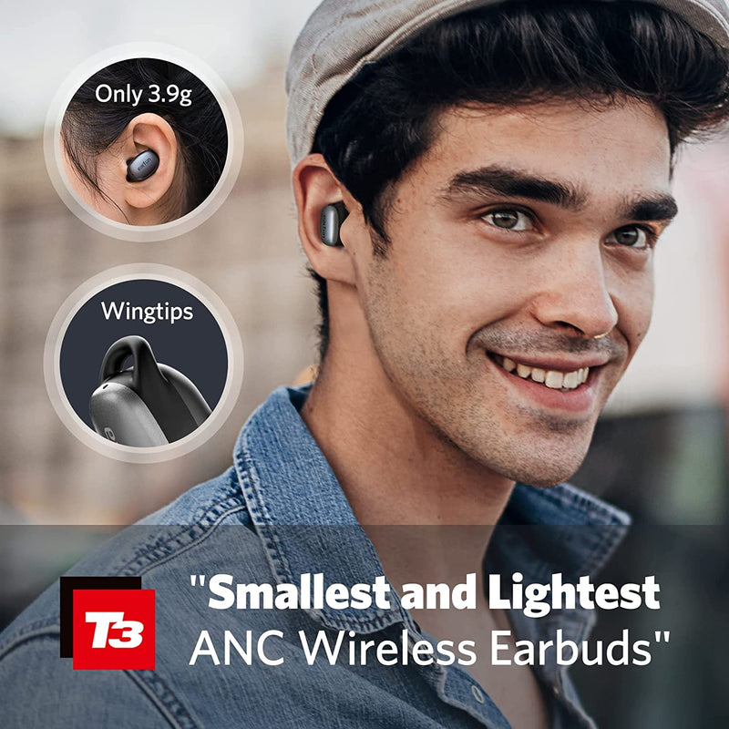 Smallest and lightest active noise cancellation wireless earbuds