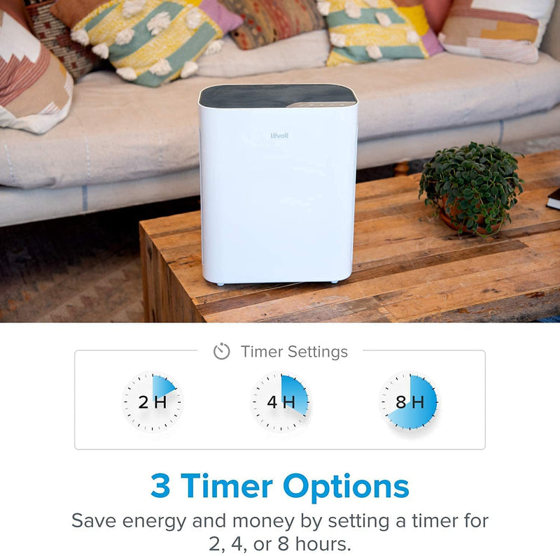 The air purifier operates with noise levels as low as 23dB, ensuring it never gets in the way of your sleep schedule