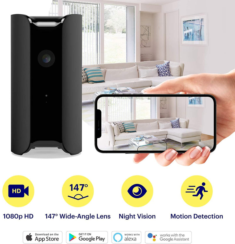 Canary View Indoor Home Security Camera 1080p HD | Two-Way Talk, Night Vision, Motion Alert, Works with Alexa, Google Assistant, Baby Monitor, WiFi IP
