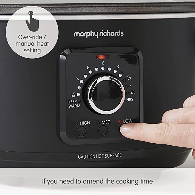 Morphy Richards 460021 3.5L Easy Time Slow Cooker, Black