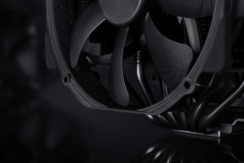 Extra-wide 140mm dual-tower design with 6 heatpipes and dual fans provides maximum quiet cooling efficiency