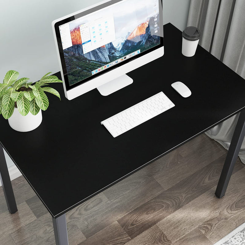 sogesfurniture Computer Desk Office Workstation Desk Study Writing Desk PC Laptop Table Simple Table for Home Office, 100x60x73cm BHEU-LD-AC100BW