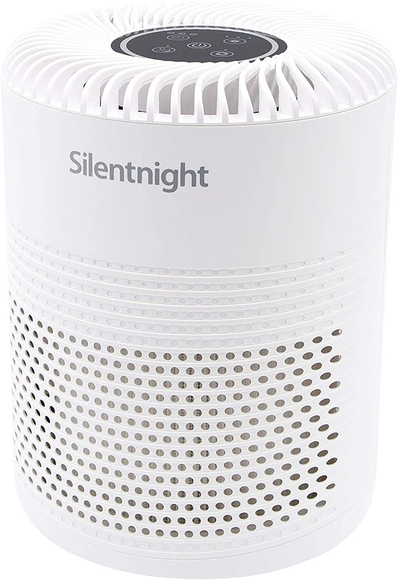 Silentnight 42269 Air Purifier with HEPA Filter Night Light, Plastic, 7.5 W