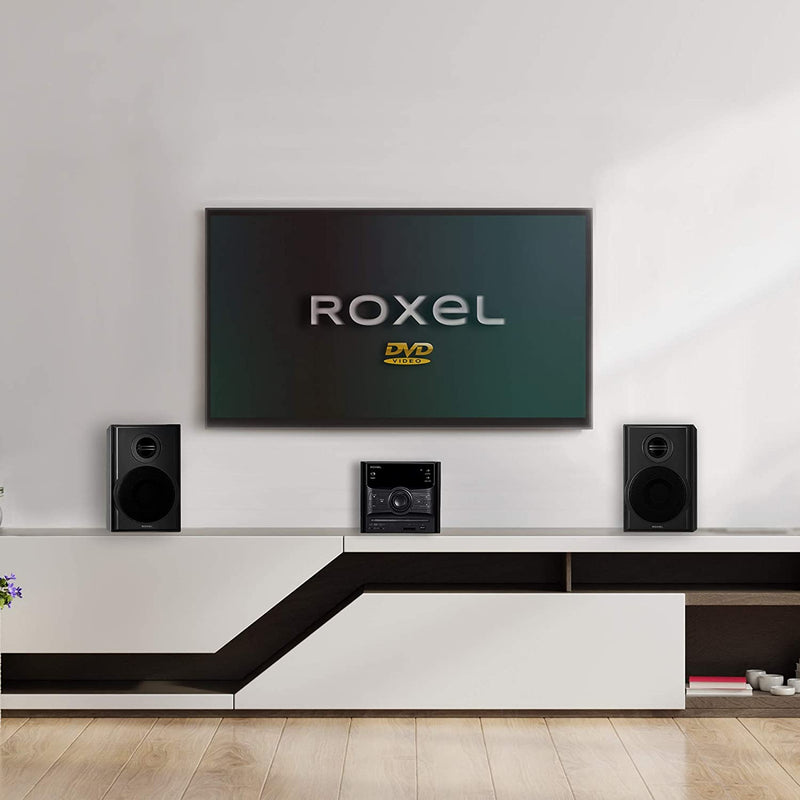 Roxel RCD-250BT Micro Hifi CD Player, Mini stereo, DVD player, Karaoke function, Bluetooth, Remote Control, FM Radio, USB MP3 Playback, 40W RMS Output