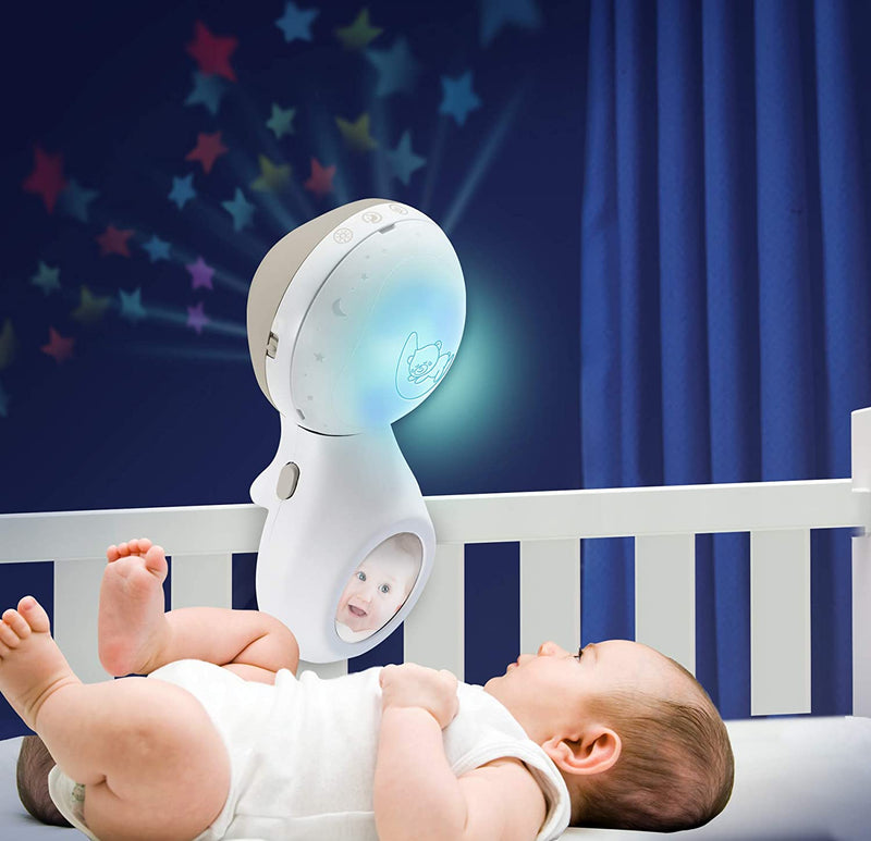 The Infantino 3-in-1 Projector Musical Mobile helps keep your little dreamer sleeping soundly with soft light and starry night sky projection which helps to soothe your child to sleep.