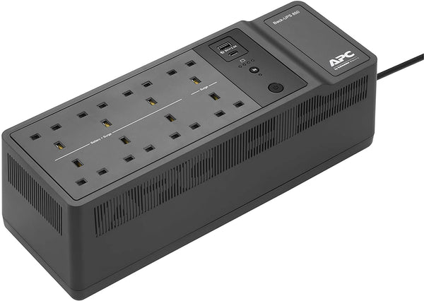 APC by Schneider Electric BACK-UPS ES - BE850G2-UK - Uninterruptible Power Supply 850VA (8 Outlets, Surge Protected, 2 USB Charging Ports)