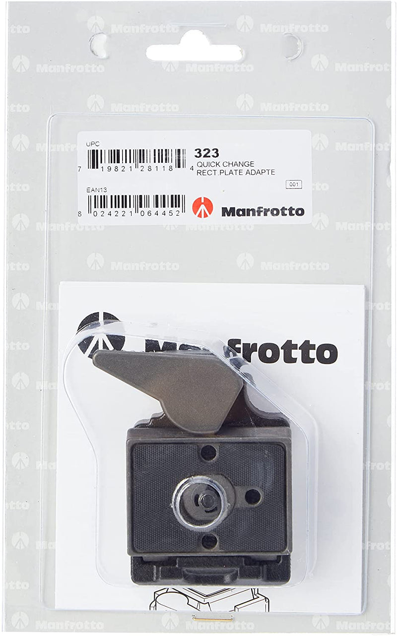 Manfrotto 323 Quick Change Rectangular Plate Adaptor