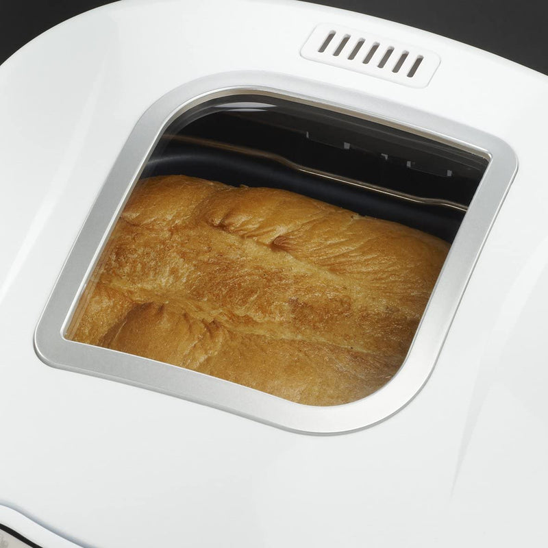 Russell Hobbs have included an automatic keep warm function that will automatically keep your bread warm for 1 hour after the breadmaker has finished baking.