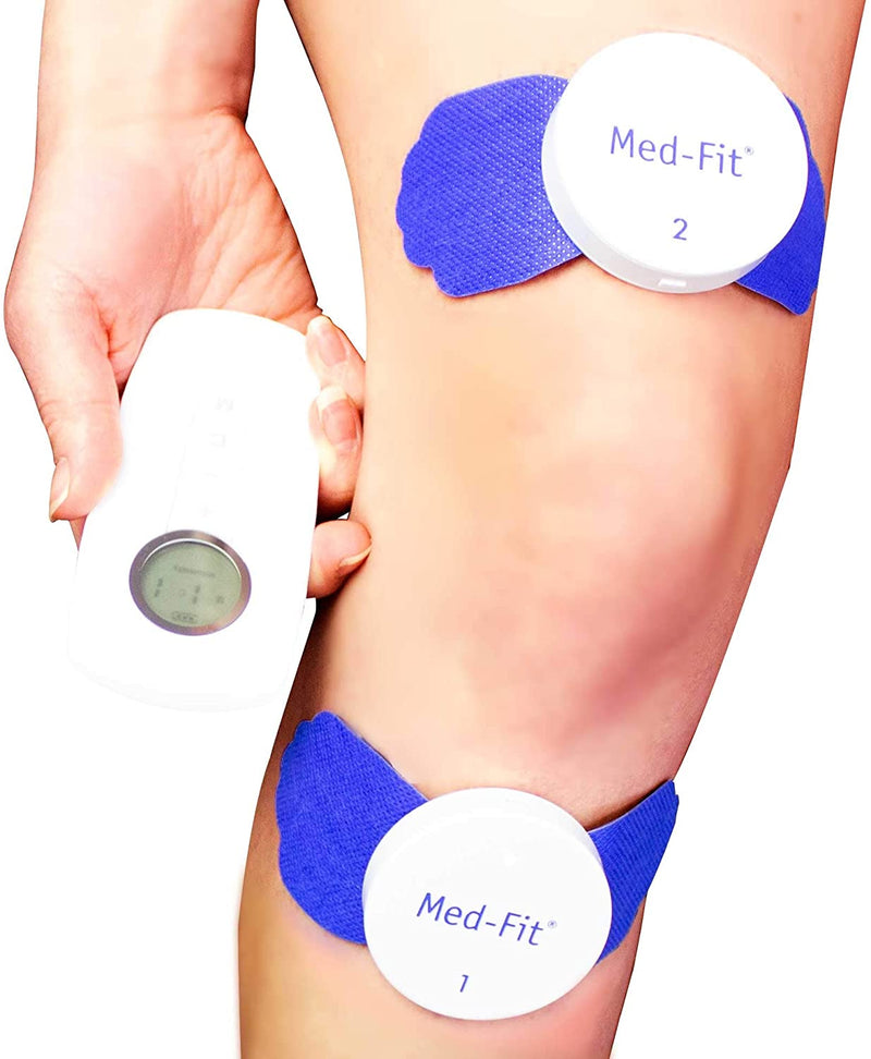 Med-Fit Wireless Dual Channel Rechargeable TENS and Muscle Stimulator Does not Require Batteries Two Wireless Modules for Instant targeted Pain Relief