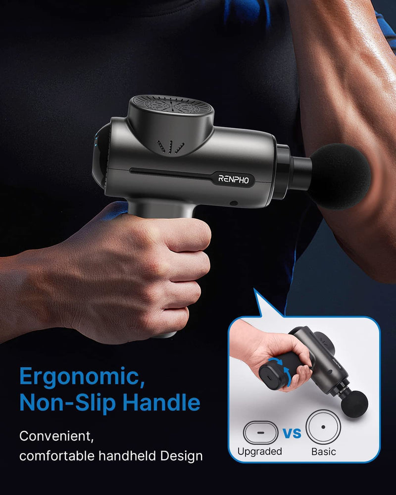 Ergonomic design, all operations can be completed with only one button by yourself. You can even enjoy the deep tissue muscle massage independently with one hand.