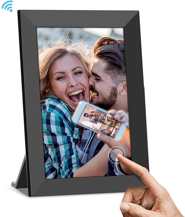 UCMDA WiFi Digital Photo Frame, 8 Inch Upgrade Digital Picture Frames with 1280x800 IPS Smart Touch Screen, Auto-Rotate, 16GB Storage