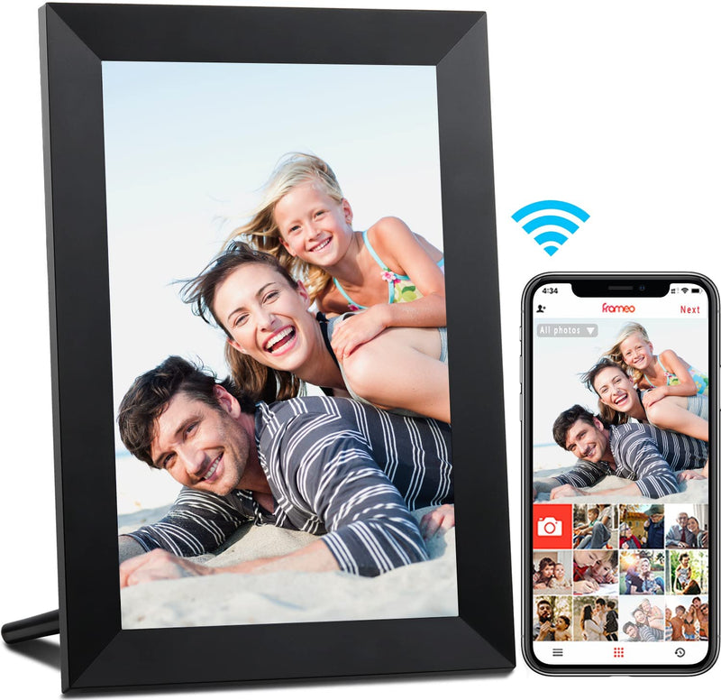 AEEZO WiFi Digital Picture Frame, 9 inch IPS Touch Screen Smart Cloud Photo 16GB Storage, Share Photos or Videos via Free Frameo APP, Auto-Rotate