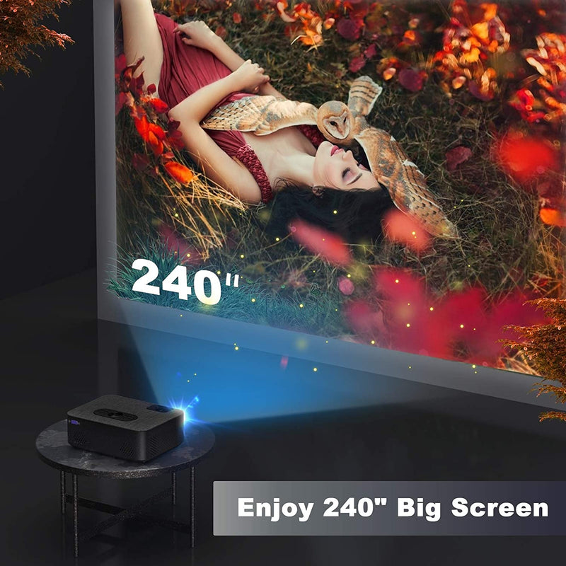 【INTELLIGENT COOLING SYSTEM】Our home cinema projector is equipped with 2 intelligent speed-regulating fans, which can adjust the speed in real time according to the temperature, thus reducing the power consumption to the greatest extent.