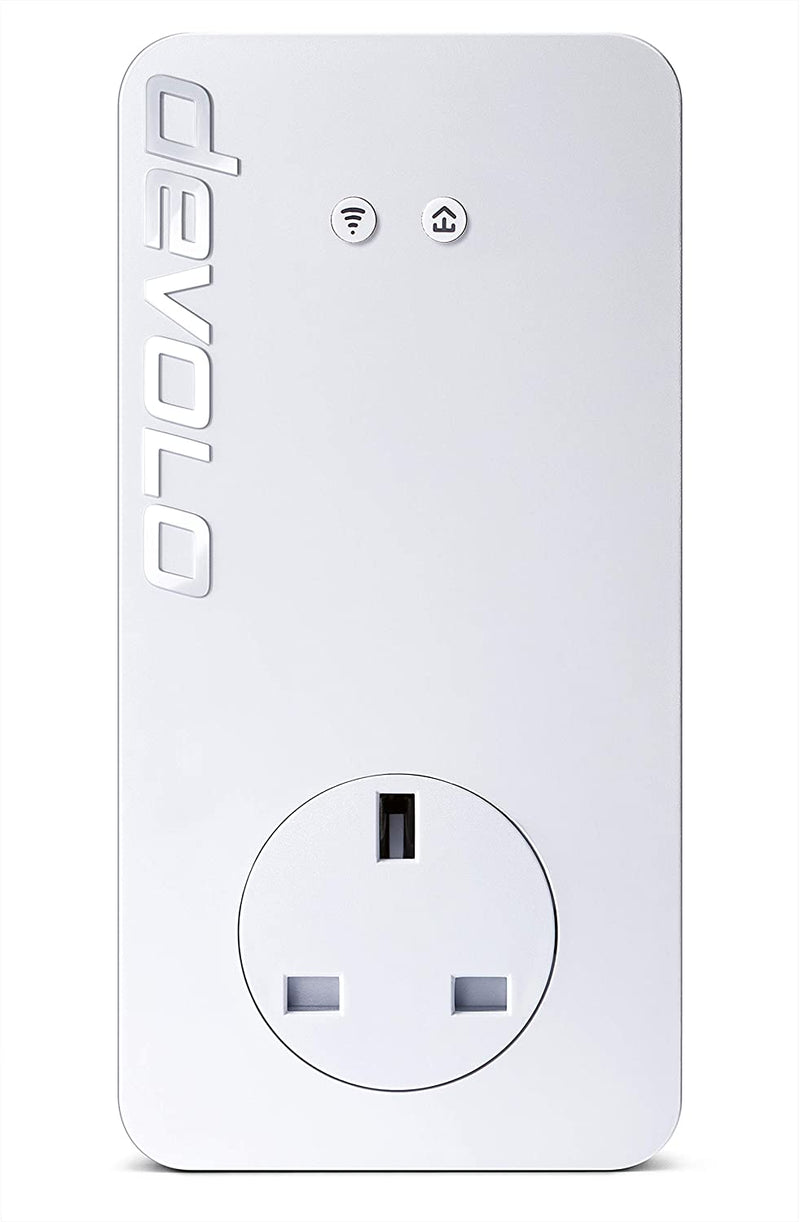 Devolo dLAN 1200 Plus Wi-Fi ac Add-On Powerline Adapter, (Powerline Speeds up to 1200 Mbps, Pass-through Socket, Wifi Move Technology)