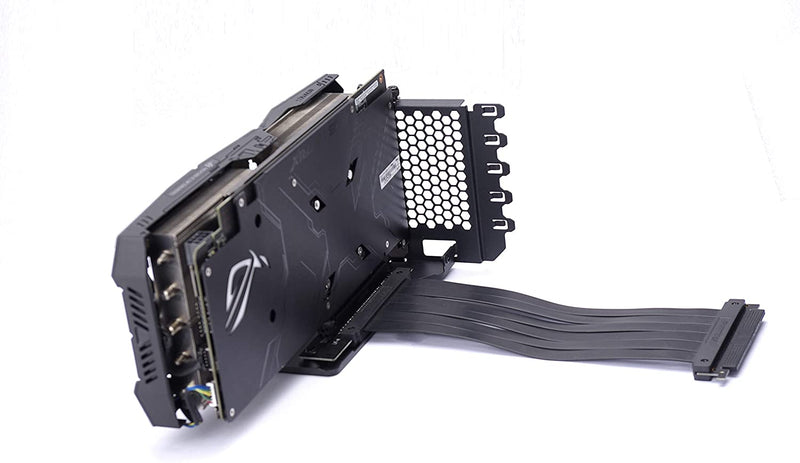 Phanteks PH-VGPUKT_02 – Universal Vertical GPU Bracket with 220mm Flat Line Pci-E X16 Riser Cable Kit