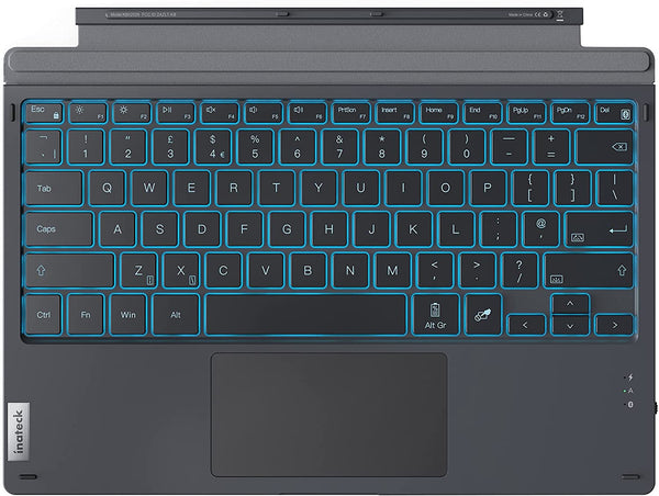 Inateck Surface Pro 7 Keyboard, 7 Color Backlight, Compatible with Surface Pro 7/7+/6/5/4, KB02026