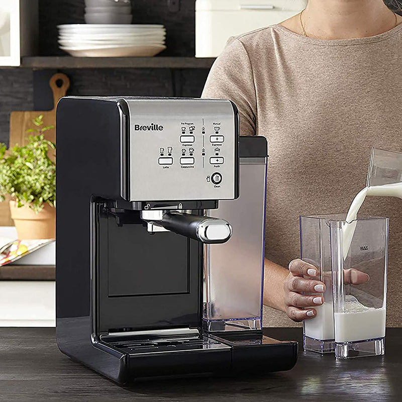 Breville One-Touch CoffeeHouse Coffee Machine, Espresso, Cappuccino & Latte Maker, 19 Bar Italian Pump, Auto Milk Frother, ESE Pod Compatible [VCF107]