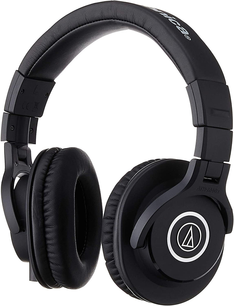 Audio-Technica M40x Professional Studio Headphones for studio recording, creators, DJs, podcasts and everyday listening