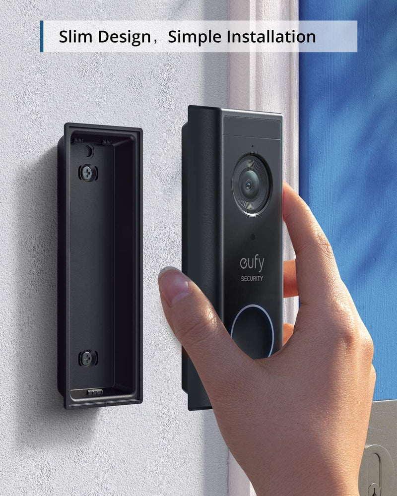 eufy Security Battery Video Doorbell Camera Kit with Chime, Wire-Free Doorbell with Wireless Chime, Wi-Fi Connectivity, 1080p 120-Day Battery
