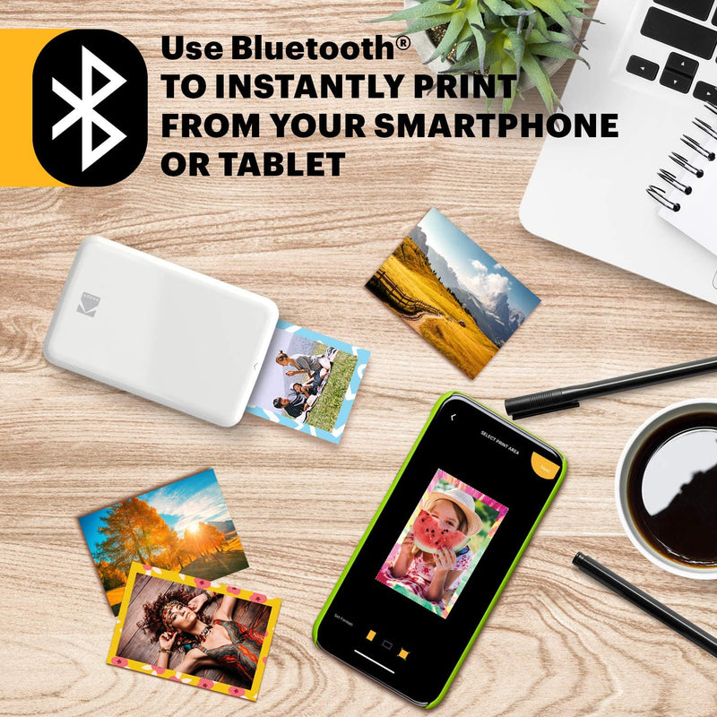 KODAK Step Printer Connects to Any iOS or Android Smartphone, Tablet or Similar Device [Via Bluetooth or NFC] So You Can Print Pics Instantly.