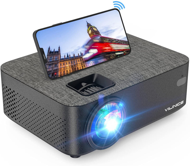 Vili Nice WiFi projector is adopts latest multilayer optical film technology, can reduce reflection and increase light transmittance, ensure clear images