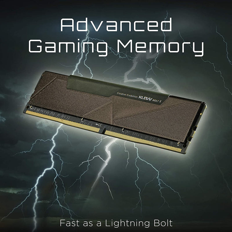 KLEVV BOLT X 16GB kit (8GB x2) 3600 MHz Gaming Memory DDR4-RAM XMP 2.0 Non-RGB High Performance Overclocking
