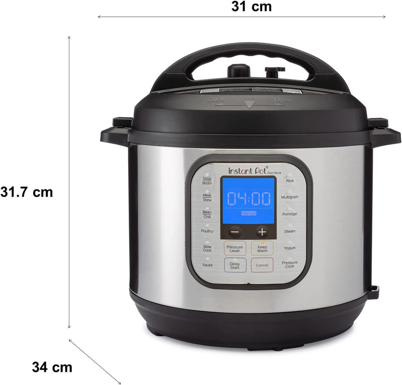 Instant Pot Duo Nova 7-in-1 Smart Cooker, 5.7L - Slow Cooker, Rice Cooker, Sauté Pan, Yoghurt Maker, Steamer and Food Warmer