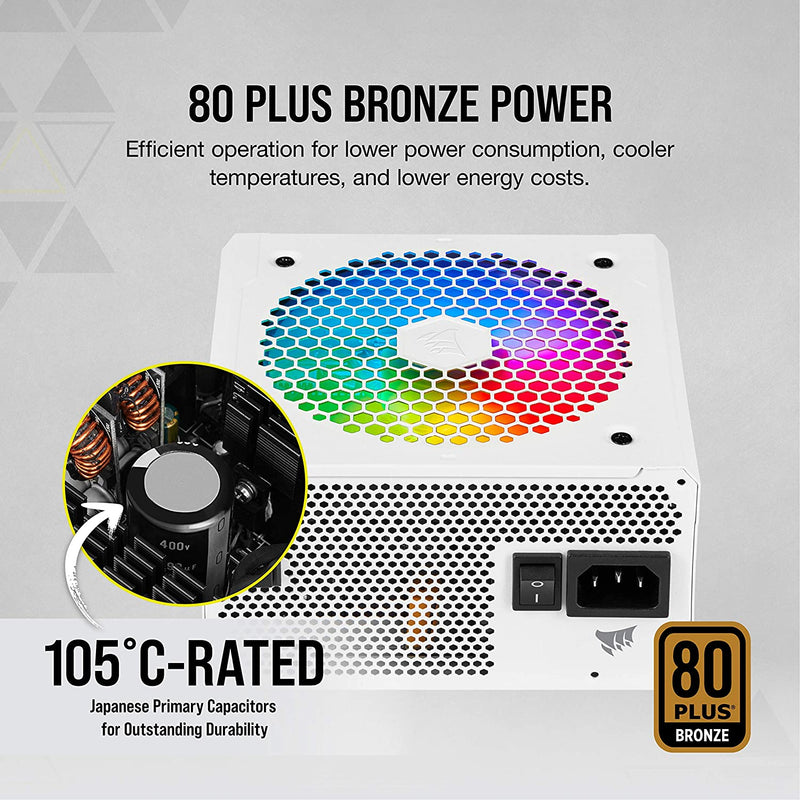 80 plus bronze certified: Provides up to 88 Percent operational efficiency, generating less heat and lowering energy costs