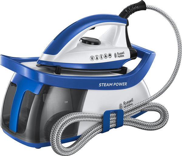 Russell Hobbs 24430 Power 95 Station, Series 2 Steam Generator, 2600 W, 1.3 Litre, Blue and White