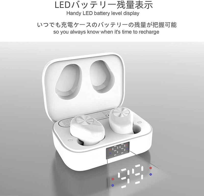 Eono wireless earbuds Eonobuds 1 Bluetooth Earphones with Clear Sound, IPX7 Waterproof, USB C charging, Bluetooth Headphones in Ear