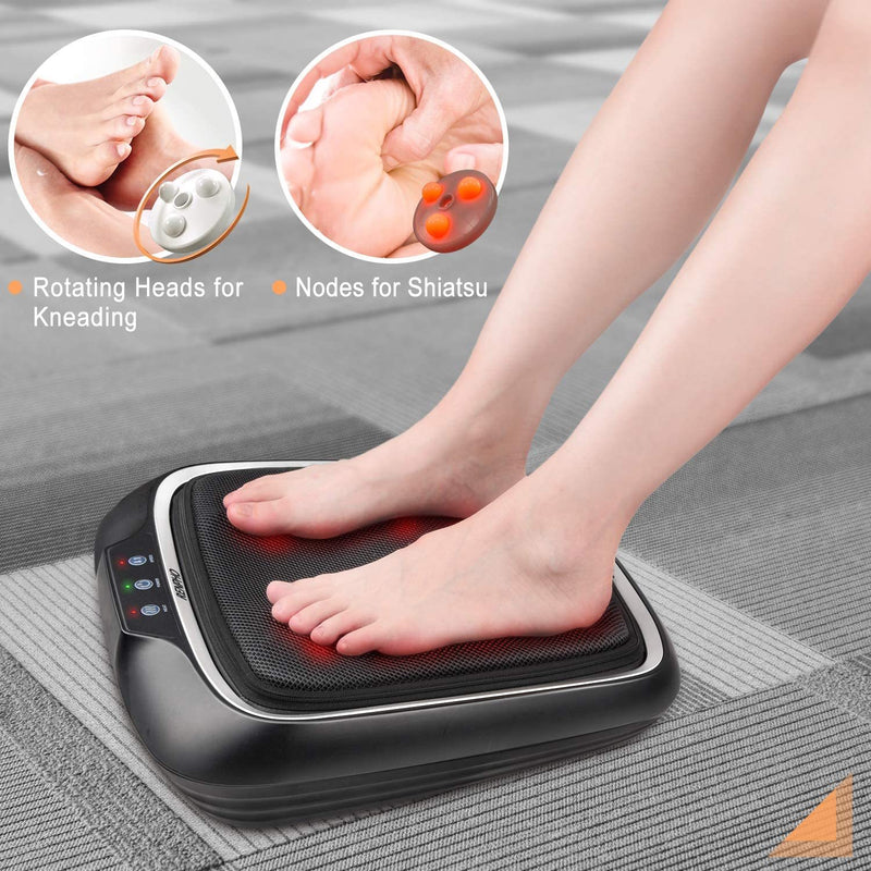 RENPHO Foot Massager with Heat, Electric Shiatsu Feet Massager Machine, Deep-Kneading Foot Massage with Removable Cover for Feet Therapy