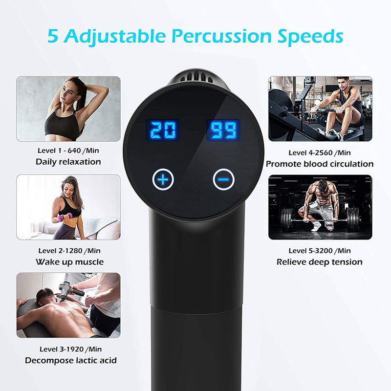 This muscle massager is suitable for almost every families, professional athletes, exercisers and those with chronic pain.