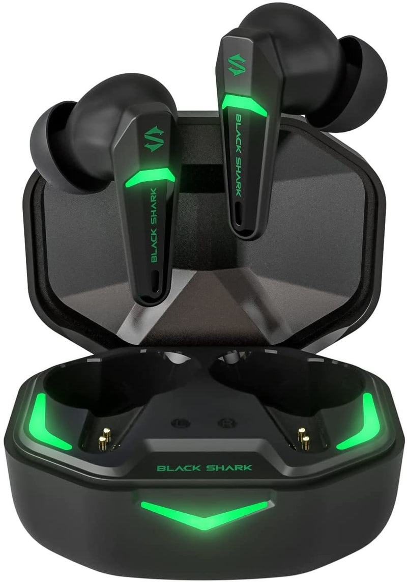 Black Shark Wireless Earbuds Bluetooth Earphones with 55ms Ultra-low Latency, Gaming Earbuds with Bluetooth 5.2, Dual Modes, 10mm Driver, 35H Playtime, IPX4 Waterproof, Built-in Mic, for Home & Office