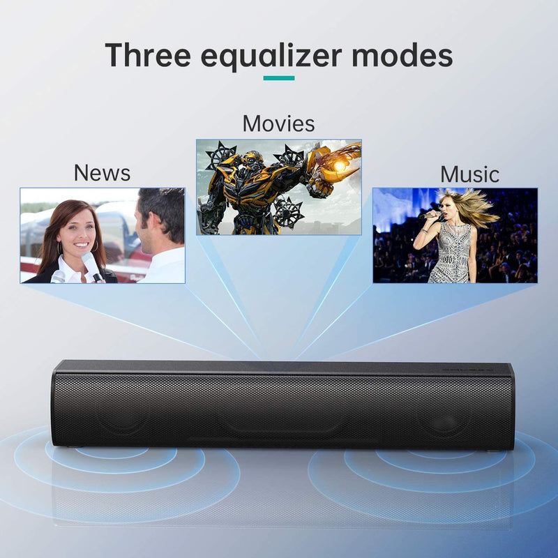 Whether it is playing TV, movies, games, or music, it will bring you an immersive sound experience