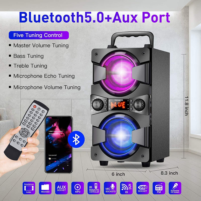 INCREDIBLE 100 FOOT BLUETOOTH RANGE — Advanted chip design with bluetooth 5.0 provides faster connection and exceptional wireless bluetooth range