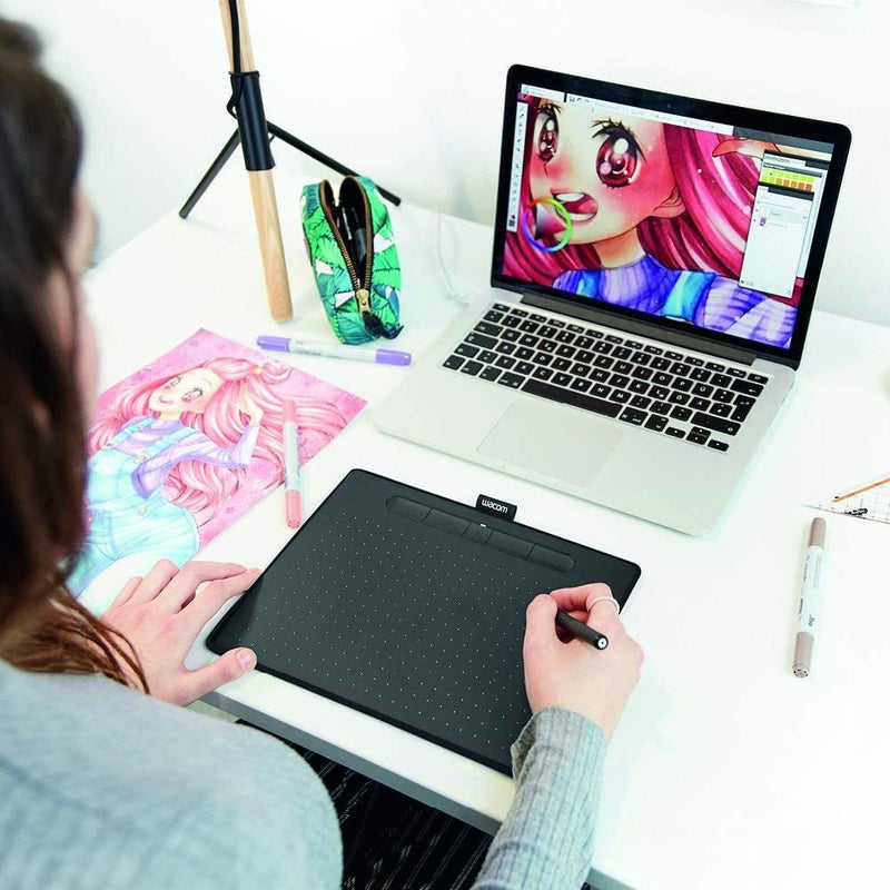 Get to work easily with an inclusive range of software: Bamboo Paper, Corel Painter Essentials 7, Clip Studio Paint Pro, Corel Aftershot Pro 3 and Sign Pro Plus for Windows