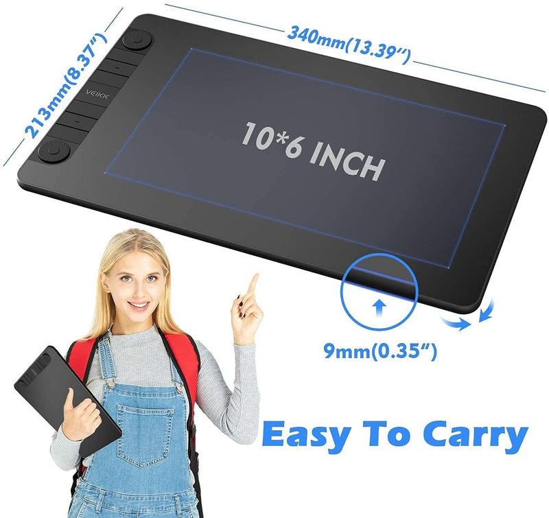 [OS Compatibility] This graphics tablet is not only compatible with Windows 7/8/10, Mac OS X 10.12 or later, but also Android 6.0 or later (Expect Samsung)