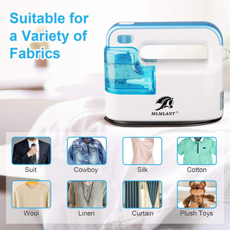 Innovative Anti-scalding Base: MLMLANT Handy steamer can be used 360 degree, operate flexibly no matter in left or right hands, refresh the wrinkled clothes in a short time.