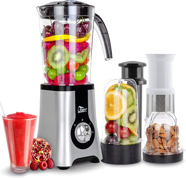 Multifunctional Blender: 4 in 1 Uten Mixer Blenders is a powerful appliance can function as a blender, a grinder, a juicer and an ice crusher.
