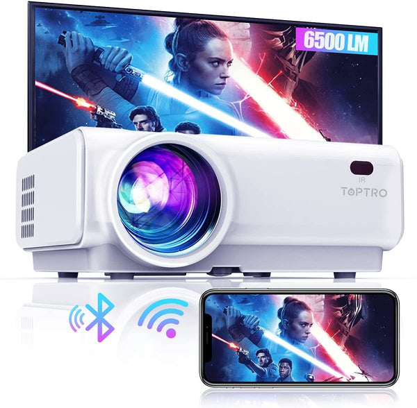 TOPTRO phone projector has excellent brightness of 6500 lumens