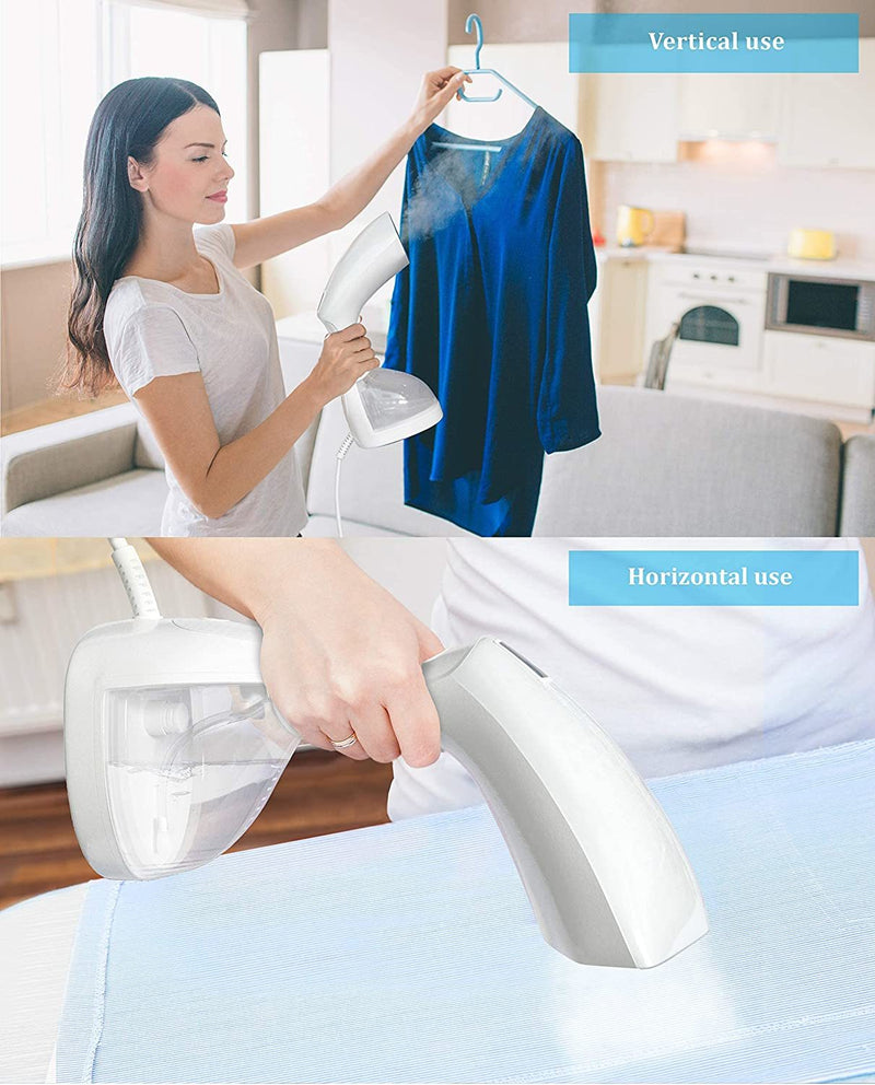 Put away your iron and conveniently steam garments with the SparkPod Handheld Fabric Steamer
