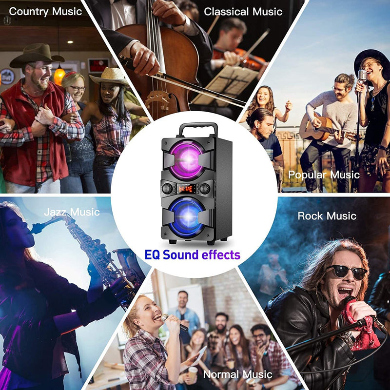 This combination of awesome sound and an long life battery is the ultimate solution that’s perfect for a party, barbeque, camping, picnic or any other place you want to crank up your music on-the-go